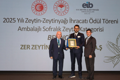 Zeytin ve Zeytinyağı Sektöründe İhracat Şampiyonları Ödüllerine Kavuştu