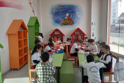 İZGİM Çocuk Kütüphanesi Kütüphane Haftası’nda Öğrencileri Ağırladı