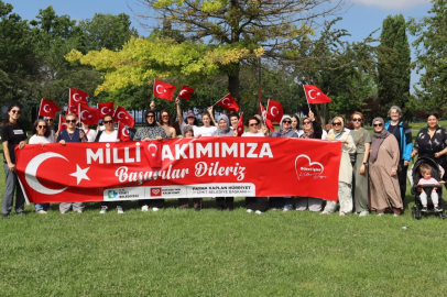 Sağlıklı Yaşam Yürüyüşünde A Milli Takım’a Tam Destek